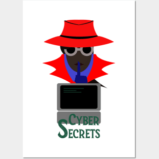 Lady Red (Cyber Secrets Afro): A Cybersecurity Design Posters and Art